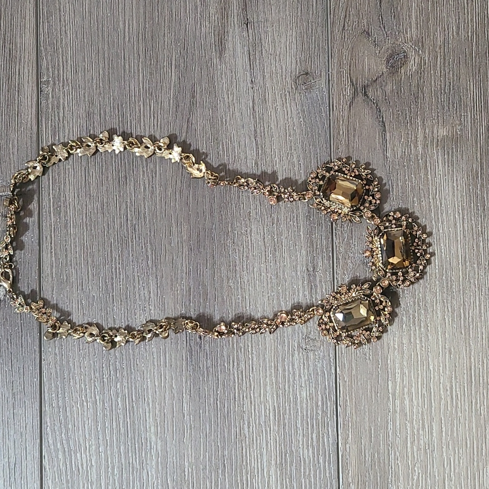 Jewel mint Gold Necklace
